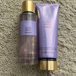 Victoria's Secret Love Spell Shimmer mist and lotion